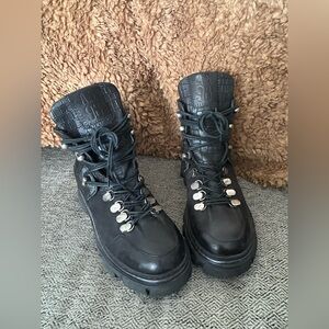 A.S 98 Black Leather Women's Boots